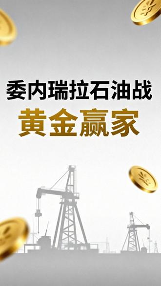委内瑞拉石油战,黄金赢家 #财经 #时事政治