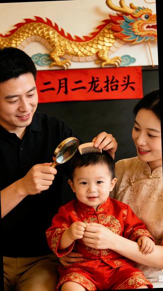 AI 二月二龙抬头 #二月二龙抬头全家康健好兆头 #二月二#二月二龙抬头财源滚滚往家流 @抖音小助手