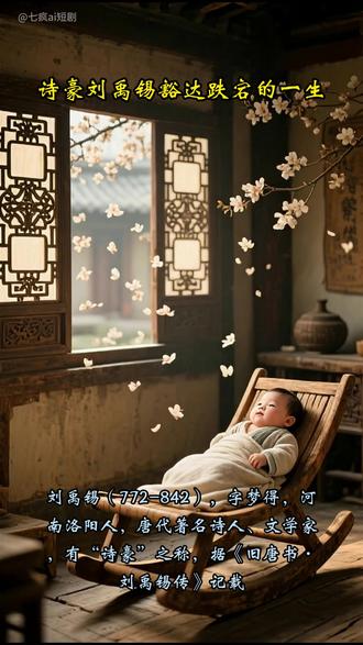 诗豪-刘禹锡 #历史人物故事 #ai短视频 #刘禹锡