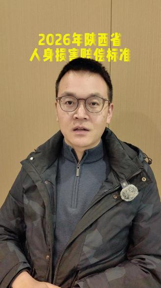 2026年陕西省人身损害赔偿标准 #律师 #西安律师 #法律咨询 #法律 #赔偿
