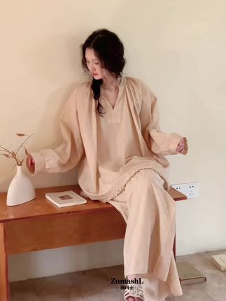 #睡衣女 #刺绣 #家居服