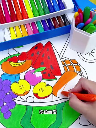 Crayon Lab/蜡笔实验室不脏手蜡笔幼儿园涂色无毒可水洗油画棒