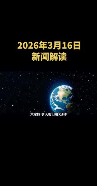 2026年3月16日新闻联播深度拆解,普通人也能听懂的财经解读,拒绝信息差,做聪明的投资者。#新闻联播 #拒绝废话 #上热门