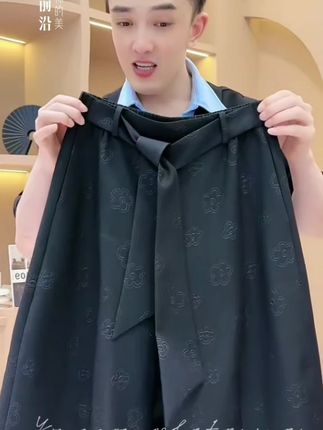 【韩哥女装】夏季星耀黑暗提花腰带阔腿休闲短裤9870#休闲百搭 #穿出你的时尚你的感觉 #穿出自己的风格 #穿出你的时尚 #潮流穿搭休闲风