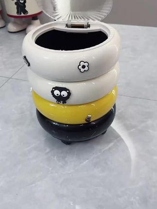 甜甜圈垃圾桶