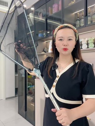 方便结实的一体式抄网#钓鱼人#户外钓鱼 #渔具.