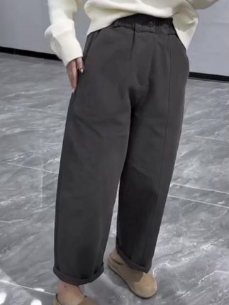 #九分直筒裤 #休闲裤穿搭 #谁穿谁好看 #显瘦显高显腿长 #秋季新款