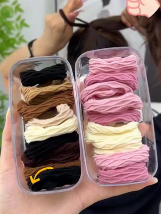 #高弹力巨耐用 #盒装精品发绳 #皮筋 #扎发头绳 #彩色头绳