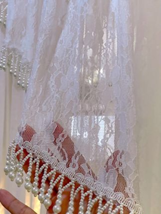 法式轻奢长门帘浪漫风纱帘免打孔隐私遮挡帘卧室隔断帘#门帘 #门帘隔断帘 #居家好物 #免打孔 #好物推荐🔥