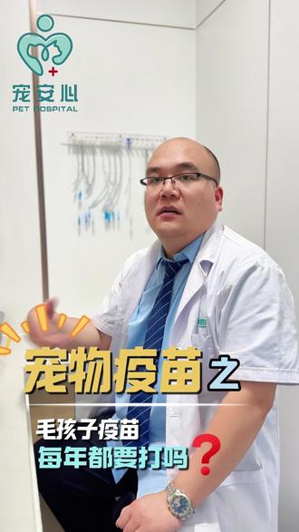 猫狗疫苗每年都要打吗?#恺恺宠物医院 #宠物疫苗 #宠物医生