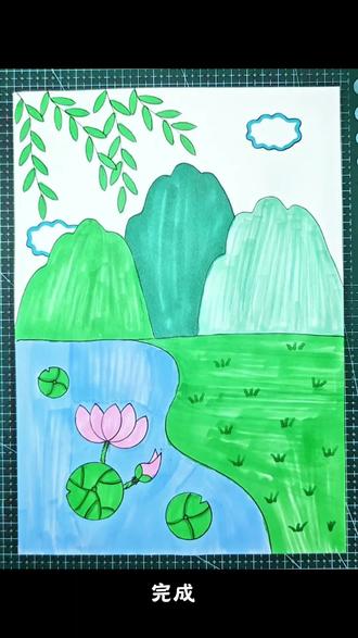 简单又好看的#清明节主题画 一看就会,线稿可打印,收藏备用吧!#清明节绘画 #儿童画 #清明节简笔画