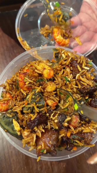 杭州打包了无数次的牛肉皮蛋龙虾炒饭!! #来一碗炒饭#杭州美食 #抖音美食创作人