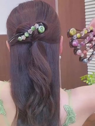 珠花扭扭夹 #珠花扭扭夹#头饰发饰#洋气减龄#美出高级感#美出新高度@幸福好物