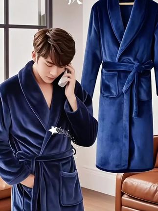 男士珊瑚绒睡袍😍😍😍 🛀家人们,加厚加长珊瑚绒睡袍来啦!!🥰 🎀天冷必备,价格超给力!赶紧给家人安排上!!👌 🥼柔软舒适,保暖又方便!洗澡后直接披上就行!!😇 💃不臃肿,好看又保暖!男士女士都适用!!!👌👌👌 #珊瑚绒睡袍 #保暖睡衣 #家居服推荐 #超便宜超划算 #舒适度高的睡衣推荐 @抖加🔥上热门🔥dou+🔥热点宝 @DOU+小助手 @DOU+上热门