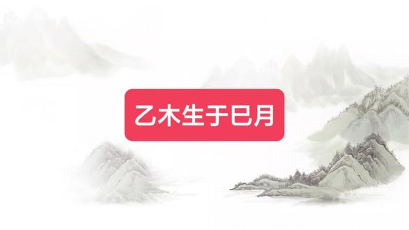 乙木生于巳月#国学文化 #命理八字 #风水玄学 #玄学 #五行
