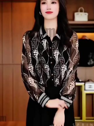 2025夏季新款精美轻奢减龄衬衫上衣雪纺衫打底衫黑色洋气高端#潮流时尚穿搭#雪纺衬衫 #时髦穿搭#在抖音入手的好东西 #无限回购的宝藏单品