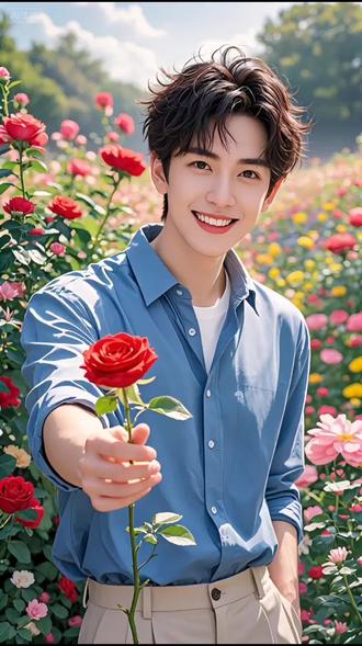 抖音Al制作视频非常完美今日分享高颜值:阿均与安迪组合