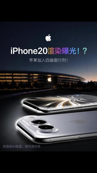 iPhone20超前爆料! 苹果20周年iPhone渲染爆料,苹果四曲面横空出世!#iPhone #Apple #iPhone20 #iPhone新机 #iPhone20周年