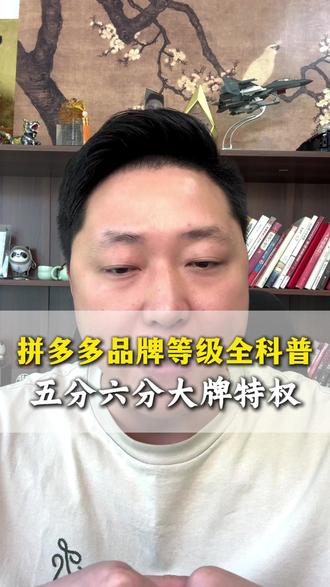 拼多多品牌等级全科普,五分六分大牌特权#网店运营#拼多多品牌#拼多多等级#拼多多运营干货技巧