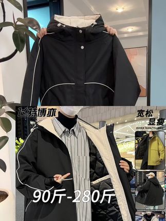 男孩大码加厚休闲棉服#反季特卖 #冬季保暖加厚外套 #棉服