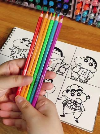 给孩子准备的彩铅,一定要是可擦的#彩铅 #学习用品 #开学必备 #小学生 #文具推荐