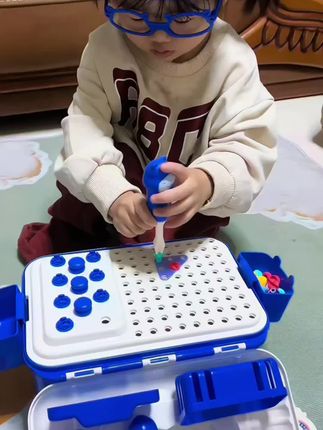 【皇恩优品】萌趣工具箱儿童套装益智过家家玩具拧螺丝送孩子的礼物#工具箱 #宝宝有趣互动#动脑游戏