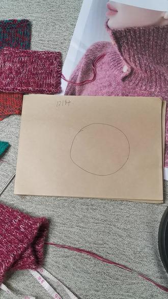 开口高领毛衣教程4