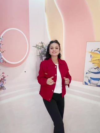 #抖音小助手视频 外套女2025新款春秋纯色休闲长袖韩版时尚百搭显瘦女装夹克上衣