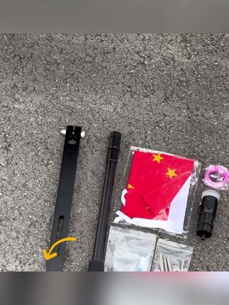 没有旗杆,就等于没有灵魂 #黑武士旗杆 #摩托车旗杆 #多功能旗杆 #高视达旗杆 #摩旅旗杆
