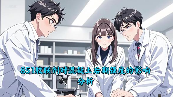 #851胶联剂对混凝土后期强度的影响分析
一、851胶联剂的基本特性与作用机理
851胶联剂是一种用于聚羧酸减水剂合成的功能性单体,在混凝土外加剂领域应用广泛。它能将两个或多个聚羧酸分子微胶联在一起,形成立体微胶联结构,显著改变减水剂性能。
核心作用机理:
- 增强吸附:形成的立体结构增加减水剂在水泥颗粒表面的吸附层厚度和稳定性,提高减水率
- 延迟释放:交联结构"束缚"减水剂分子运动,形成延迟释放机制,平缓作用速率,延长混凝土工作时间和保坍性
- 抗泥吸附:提升减水剂分子抵抗泥土等有害杂质干扰的能力,降低坍落度经时损失
二、对混凝土强度发展的影响分析
1. 对早期强度的影响
851胶联剂合成的聚羧酸减水剂会使混凝土早期强度(3-7天)略低于传统减水剂或空白试样,这是因为:
- 缓凝效应:聚羧酸分子的延迟释放特性延缓了水泥的初期水化进程
- 吸附竞争:立体微胶联结构需要时间解缠结和铺展,初期分散效率相对较低
2. 对后期强度(28天及以后)的影响
851胶联剂对混凝土后期强度总体呈积极影响,通常会提高或至少不降低混凝土后期强度,原因如下:
(1) 水胶比优化
- 851胶联剂显著提高减水率(最高可达25%以上),大幅降低混凝土水胶比
- 水胶比从0.5降至0.4时,C30混凝土28天强度可从30MPa提升至45MPa,增幅达50%
- 低水胶比使水泥浆体更密实,形成更致密的微观结构,增强后期强度发展基础
(2) 微观结构改善
- 立体微胶联结构增强减水剂在水泥颗粒表面的长期锚定,持续提供分散作用
- 改善混凝土和易性,减少泌水和离析,使骨料与水泥浆体界面过渡区更均匀致密
- 提高混凝土密实度,降低孔隙率,增强抗渗性和耐久性,间接提升强度表现
(3) 水化进程优化
- 延迟释放机制使减水剂在水泥水化后期仍能发挥分散作用,促进未水化水泥颗粒继续参与反应
- 形成的立体网络结构有助于维持水泥颗粒间的有效间距,为后期水化产物提供生长空间
- 保坍性能确保混凝土在较长时间内保持工作性,有利于施工质量控制,间接保障强度发展
三、影响强度的关键因素分析
1. 掺量控制
- 合成减水母液:6-8kg/吨
- 合成综合母液:2-4kg/吨
- 合成保坍型母液:5-8kg/吨
@DOU+小助手 @抖音热搜榜