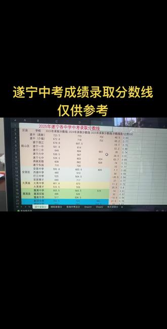 2025年遂宁中考志愿最低录取分数线