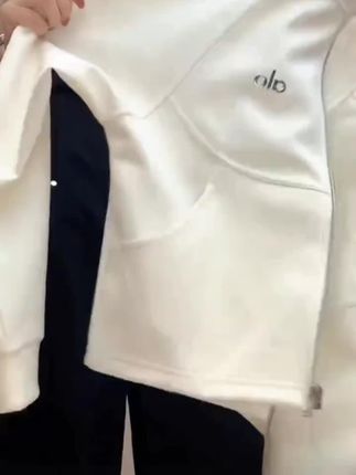 女士秋季宽松立领拉链卫衣式运动健身瑜伽alo官方正品女装#瑜伽 #健身 #运动