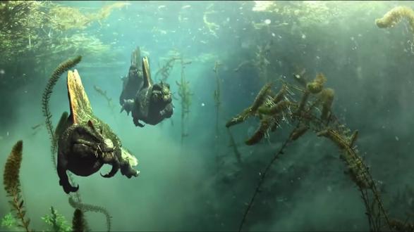 棘龙,一种比霸王龙还要勇猛的巨兽,水下战斗力直接拉满 #科普 #远古生物 #恐龙