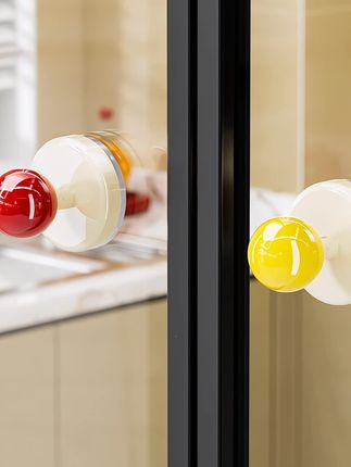 吸盘玻璃推拉门把手衣柜移门窗户扶手柄厨房冰箱抽屉橱窗门小拉手#居家好物 #门把手 #小拉手 #小挂钩 #实用好物