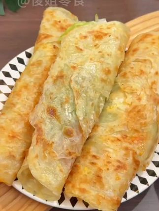 十月稻田黄油手抓饼 早晨来一张太方便了#早餐吃什么 #强烈推荐 #大人孩子都爱吃的美食