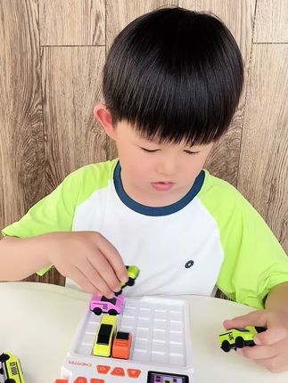 一个瞬间让娃儿变安静的玩具! #益智玩具 #动手动脑 #专注力 #汽车玩具 #小学生
