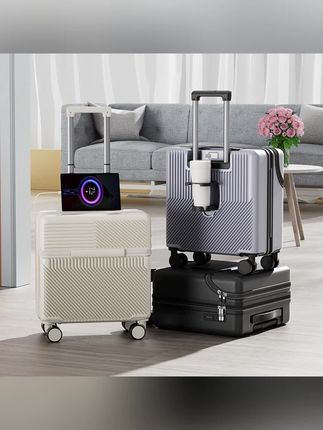 寸前开盖行李箱小型轻便登机箱女拉杆箱万向轮密码箱商务旅行箱 #行李箱 #旅行箱 #拉杆箱 #登机箱 #好东西一起分享