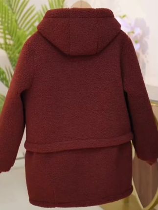 颗粒绒外套妈妈连帽卫衣加绒保暖洋气上衣中老年人衣服奶奶秋冬装