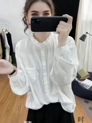 精选纯棉麻长袖衬衫女2025春秋季纯色复古宽松时尚百搭显瘦衬衣洋气小衫 #棉麻女装 #时尚小衫 #长袖衬衫 #洋气减龄#气质穿搭@DOU+上热门