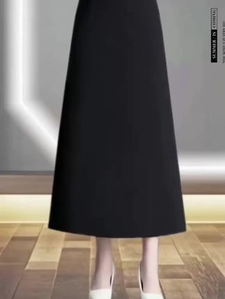 a字半身裙女士秋季新款气质长裙垂感西装裙修身显瘦裙子独特半裙#半身裙#垂感西装半身裙#秋季新款#a字半身裙#显瘦遮肉 @DOU+小助手