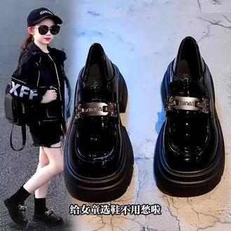 女童皮鞋2026新款春秋儿童鞋子乐福鞋演出黑色单鞋女孩软底公