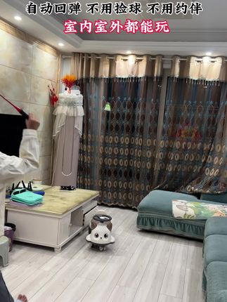 既好玩又锻炼,天热不想出门,在家也能打羽毛球,想玩就玩,不用捡球,不需陪同,简单容易上手#居家运动 #低头族颈椎的锻炼方法 #每日运动分享