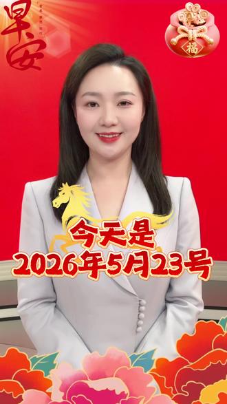 今天是2026年5月23日,星期六,农历四月初七。人生在世心放宽,亲情友情记心间。每天清晨一件事,笑问您好与平安。早安吉祥!#情感#早安#祝福#问候#人生感悟
