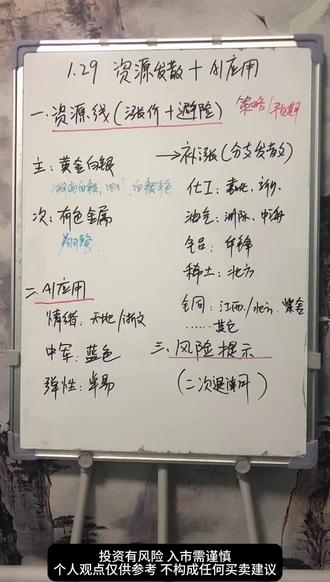 黄金白银继续新高,还能看吗?资源线补涨分支能做吗? #财经 #黄金白银 #大盘分析