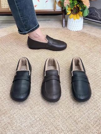 听说天冷的时候一定要给父母买双鞋,报答他们的养育之恩。 #妈妈鞋 #防滑耐磨 #加绒保暖