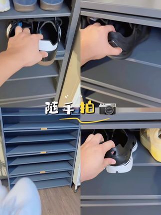鞋柜随手拍,价格便宜质量好,这样的鞋柜到哪去找,还巨能装~#鞋柜 #鞋柜设计 #鞋柜实景 #入户门鞋柜 #鞋子护理