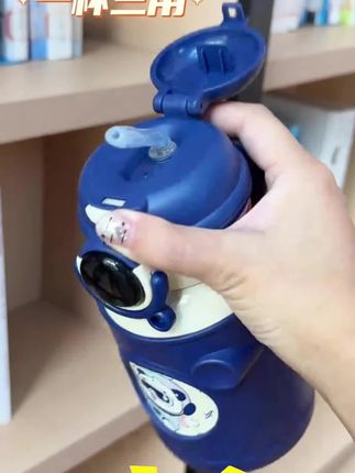 咔咔童趣儿童保温杯学生上学必备智能不锈钢便携高颜值卡通水杯子#儿童水杯 #吸管杯 #儿童保温杯 #保温杯 #水壶