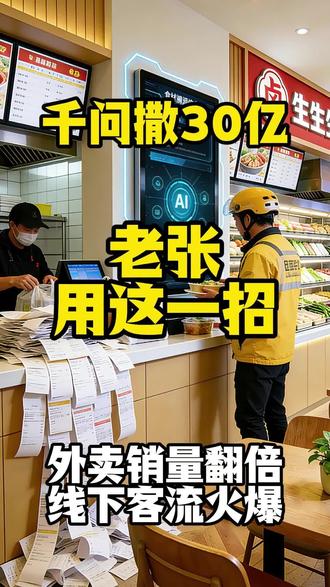 千wen撒三十亿,老张用这招,外卖销量翻倍,线下客流火爆 #短视频运营 #山东短视频运营公司 #沧州短视频运营有隐形收费吗 #淄博短视频运营多少钱一套 #泰安短视频运营多少钱