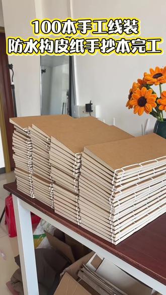 #手工 #手工制作 #每日分享 #线装书 #手抄本 手工线装构皮纸手抄本