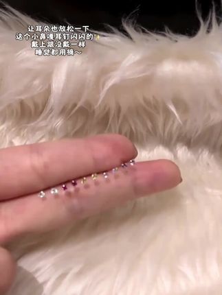 银耳饰超闪彩色迷你锆石耳钉简约养耳洞耳骨钉睡觉免摘#耳饰 #耳环 #耳钉
